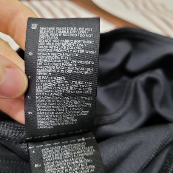 Adidas - Climalite Leggings Dark Grey with Black Stripes - Size S - Picture 8 of 8